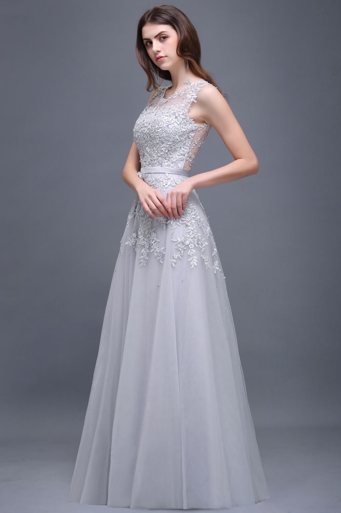 MISSHOW offers gorgeous Dusty Rose,Red,Burgundy,Lilac,Sky Blue,Dark Navy,Black,Silver,Mint Green V-neck party dresses with delicately handmade Appliques in size 0-26W. Shop Floor-length prom dresses at affordable prices.