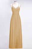 MISSHOW offers A-Line Halter V-Neck Sleeveless Bridesmaid Dress Ruffles Evening Swing Dress at a good price from 100D Chiffon to A-line Floor-length them. Lightweight yet affordable home,beach,swimming useBridesmaid Dresses.