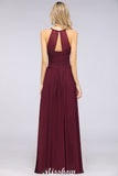 MISSHOW offers A-Line Halter V-Neck Sleeveless Bridesmaid Dress Ruffles Evening Swing Dress at a good price from 100D Chiffon to A-line Floor-length them. Lightweight yet affordable home,beach,swimming useBridesmaid Dresses.