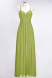 MISSHOW offers A-Line Halter V-Neck Sleeveless Bridesmaid Dress Ruffles Evening Swing Dress at a good price from 100D Chiffon to A-line Floor-length them. Lightweight yet affordable home,beach,swimming useBridesmaid Dresses.