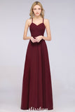 A-Line Halter V-Neck Sleeveless Bridesmaid Dress Ruffles Evening Swing Dress