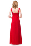 A plus size Red bridesmaid dress made of 100D Chiffon are trendy for  . Shop MISSHOW with elaborately designed Crystal,Ruffles gowns for your bridesmaids.