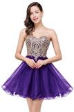 MISSHOW offers gorgeous Regency,Lilac,Royal Blue,Dark Navy,Black,Mint Green Strapless party dresses with delicately handmade Lace,Appliques,Embroidery in size 0-26W. Shop Mini prom dresses at affordable prices.