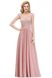 MISSHOW offers A-line Long V-neck Sleeveless Formal Party Dress Lace Top Chiffon Bridesmaid Dress at a good price from Dusty Rose,Burgundy,Dark Navy,100D Chiffon to A-line Floor-length them. Stunning yet affordable Sleeveless Bridesmaid Dresses.