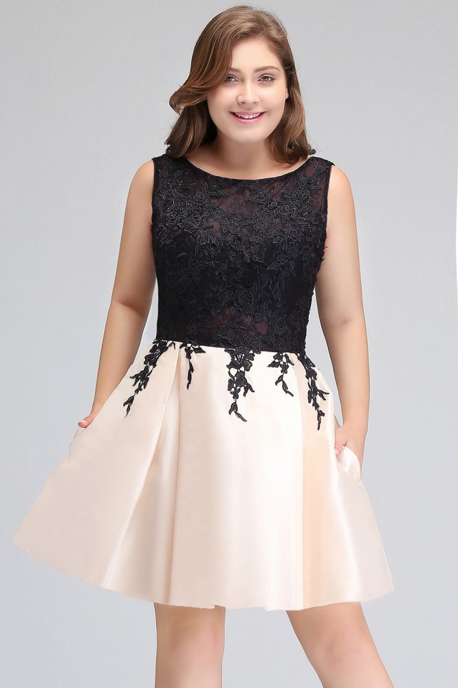 MISSHOW offers gorgeous Black Jewel party dresses with delicately handmade Lace in size 0-26W. Shop Mini prom dresses at affordable prices.