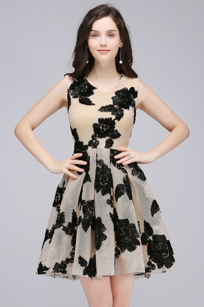 MISSHOW offers gorgeous Black Jewel party dresses with delicately handmade Appliques in size 0-26W. Shop Mini prom dresses at affordable prices.