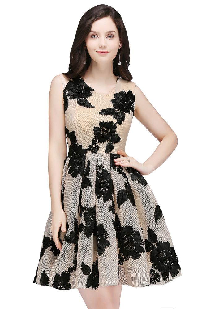 MISSHOW offers gorgeous Black Jewel party dresses with delicately handmade Appliques in size 0-26W. Shop Mini prom dresses at affordable prices.