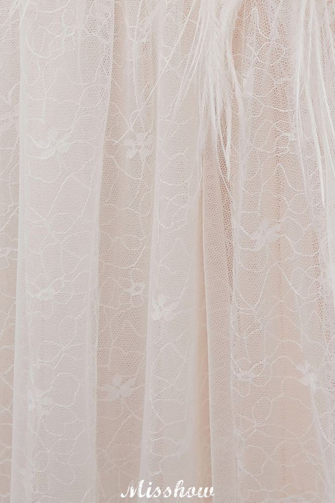 MISSHOW offers NANCY, A-line Sleeveless Floor Length Lace Ivory Wedding Dress at a good price from Ivory,Tulle to A-line Floor-length them. Stunning yet affordable Sleeveless .