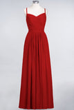 MISSHOW offers A-Line Spaghetti-Straps Sweetheart Sleeveless Bridesmaid Dress Ruffles Chiffon Evening Maxi Gown at a good price from 100D Chiffon to A-line Floor-length them. Lightweight yet affordable home,beach,swimming useBridesmaid Dresses.