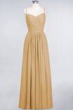 MISSHOW offers A-Line Spaghetti-Straps Sweetheart Sleeveless Bridesmaid Dress Ruffles Chiffon Evening Maxi Gown at a good price from 100D Chiffon to A-line Floor-length them. Lightweight yet affordable home,beach,swimming useBridesmaid Dresses.