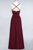 MISSHOW offers A-Line Spaghetti-Straps Sweetheart Sleeveless Bridesmaid Dress Ruffles Chiffon Evening Maxi Gown at a good price from 100D Chiffon to A-line Floor-length them. Lightweight yet affordable home,beach,swimming useBridesmaid Dresses.