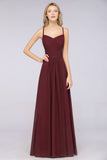 MISSHOW offers A-Line Spaghetti-Straps Sweetheart Sleeveless Bridesmaid Dress Ruffles Chiffon Evening Maxi Gown at a good price from 100D Chiffon to A-line Floor-length them. Lightweight yet affordable home,beach,swimming useBridesmaid Dresses.