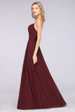 MISSHOW offers A-Line Spaghetti-Straps Sweetheart Sleeveless Bridesmaid Dress Ruffles Chiffon Evening Maxi Gown at a good price from 100D Chiffon to A-line Floor-length them. Lightweight yet affordable home,beach,swimming useBridesmaid Dresses.