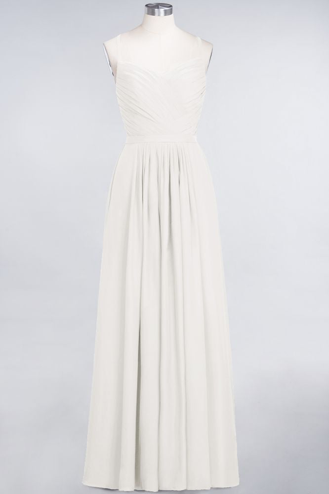 MISSHOW offers A-Line Spaghetti-Straps Sweetheart Sleeveless Bridesmaid Dress Ruffles Chiffon Evening Maxi Gown at a good price from 100D Chiffon to A-line Floor-length them. Lightweight yet affordable home,beach,swimming useBridesmaid Dresses.