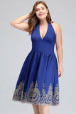 MISSHOW offers gorgeous Pool V-neck party dresses with delicately handmade Appliques in size 0-26W. Shop Mini prom dresses at affordable prices.