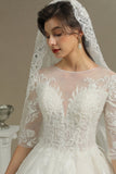 A-line Wedding dress | Wedding dresses with sleeves-misshow.com