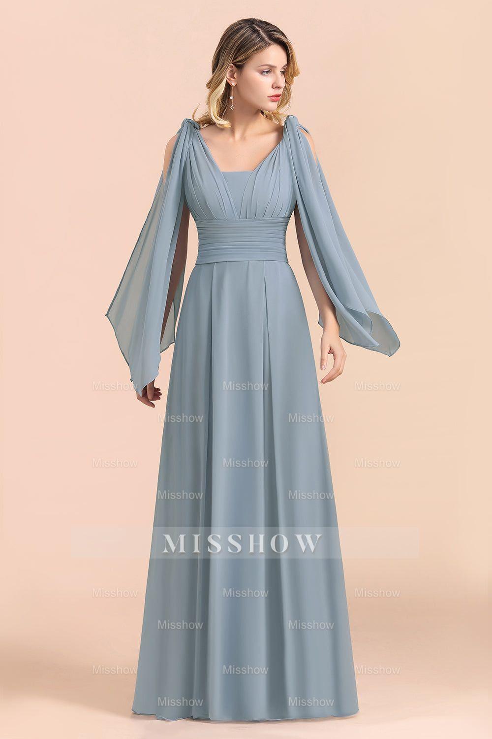 Affordable Dusty Blue Ruffle Convertible Bridemsiad Dress Affordable Dusty Blue Ruffle Convertible Bridemsiad Dress