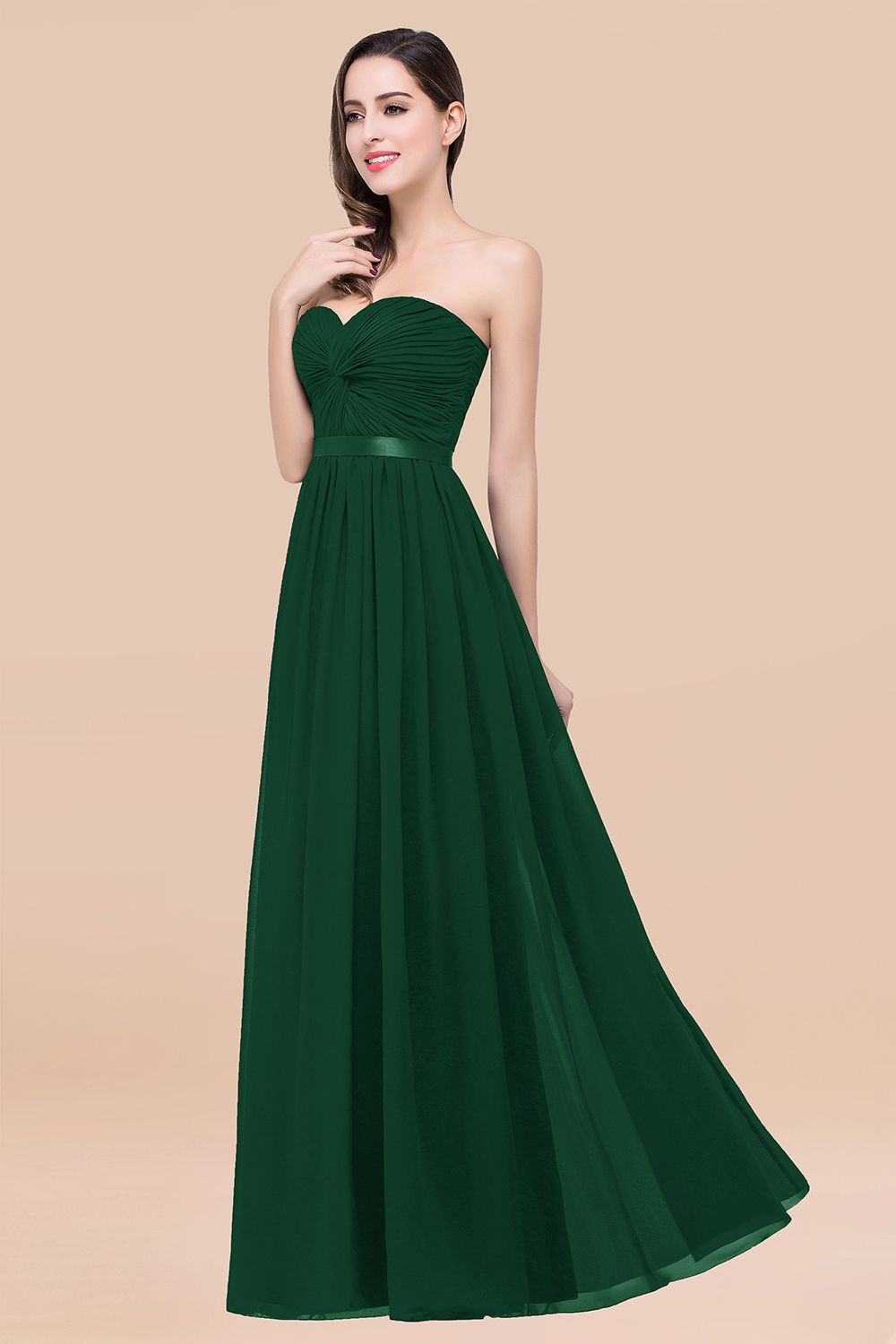 Affordable Sweetheart Ruffle Navy Chiffon Bridesmaid Dresses With Ribb misshow.com Affordable Sweetheart Ruffle Navy Chiffon Bridesmaid Dresses With Ribb misshow.com