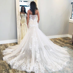 Find this Chic Deep V-neck White Wedding Dressat Misshow, available in everyone color and size you could possibly imagine, which makes picking out the perfect prom dress for your big day easily!