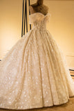 Amazing Strapless Cap sleeves Lace appliques Wedding Dress-misshow.com