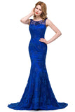 MISSHOW offers gorgeous Royal Blue Jewel party dresses with delicately handmade Crystal,Appliques in size 0-26W. Shop Floor-length prom dresses at affordable prices.