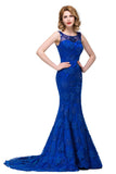 MISSHOW offers gorgeous Royal Blue Jewel party dresses with delicately handmade Crystal,Appliques in size 0-26W. Shop Floor-length prom dresses at affordable prices.