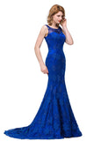 MISSHOW offers gorgeous Royal Blue Jewel party dresses with delicately handmade Crystal,Appliques in size 0-26W. Shop Floor-length prom dresses at affordable prices.