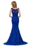 MISSHOW offers gorgeous Royal Blue Jewel party dresses with delicately handmade Crystal,Appliques in size 0-26W. Shop Floor-length prom dresses at affordable prices.