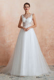 MISSHOW offers Beautiful Bateau Neck White Wedding Dress Sparkly Sequins Lace Bridal Gown at a good price from White,Ivory,Tulle to A-line,Ball Gown,Princess Floor-length them. Stunning yet affordable Sleeveless .