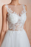 MISSHOW offers Beautiful Bateau Neck White Wedding Dress Sparkly Sequins Lace Bridal Gown at a good price from White,Ivory,Tulle to A-line,Ball Gown,Princess Floor-length them. Stunning yet affordable Sleeveless .