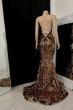 Beautiful Halter Criss-cross Mermaid Sleeveless Prom Dress-misshow.com