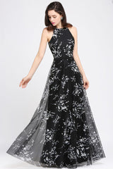 MISSHOW offers gorgeous Black Jewel party dresses with delicately handmade Embroidery in size 0-26W. Shop Floor-length prom dresses at affordable prices.