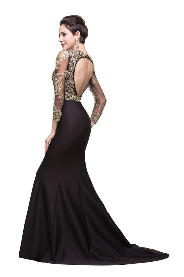MISSHOW offers gorgeous Black Jewel party dresses with delicately handmade Beading,Appliques in size 0-26W. Shop Floor-length prom dresses at affordable prices.