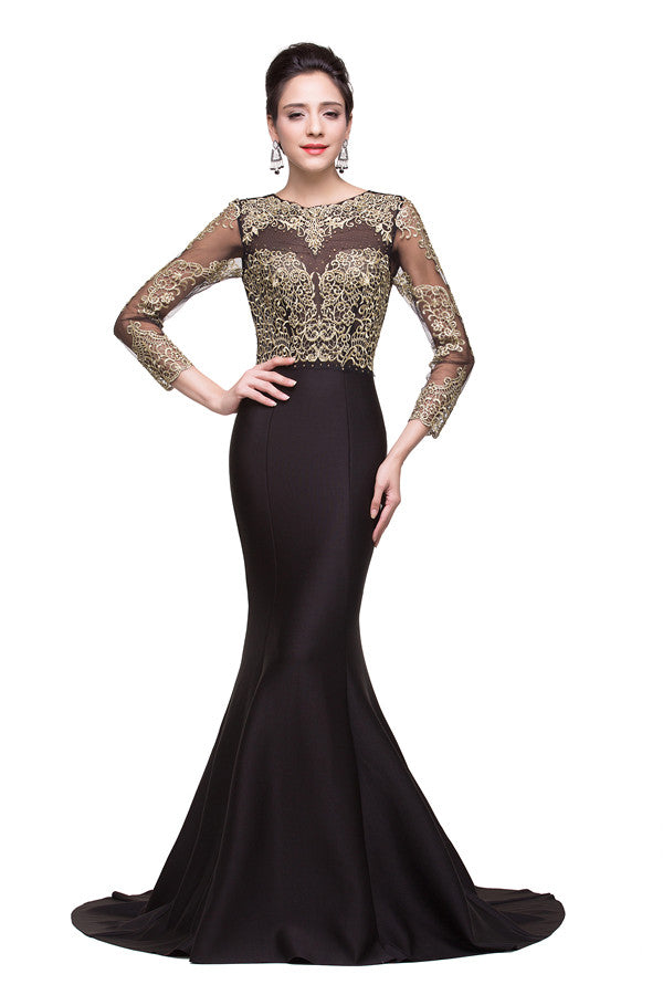 MISSHOW offers gorgeous Black Jewel party dresses with delicately handmade Beading,Appliques in size 0-26W. Shop Floor-length prom dresses at affordable prices.