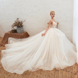 This elegant V-neck,Spaghetti Straps Tulle wedding dress with Lace,Beading,Pearls could be custom made in plus size for curvy women. Plus size Sleeveless A-line,Ball Gown bridal gowns are classic yet cheap.