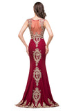 MISSHOW offers gorgeous Burgundy Jewel party dresses with delicately handmade Appliques in size 0-26W. Shop Floor-length prom dresses at affordable prices.