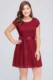 MISSHOW offers gorgeous Red Jewel party dresses with delicately handmade Lace,Bow in size 0-26W. Shop Mini prom dresses at affordable prices.