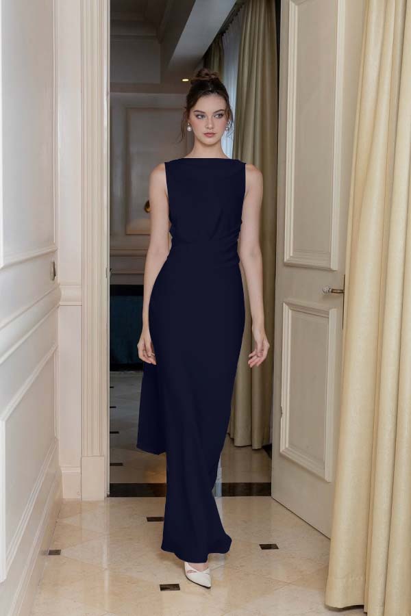 婢跺秴鍩桹ne Shoulder Long Sleeve Long High Split Formal Dress With Beading