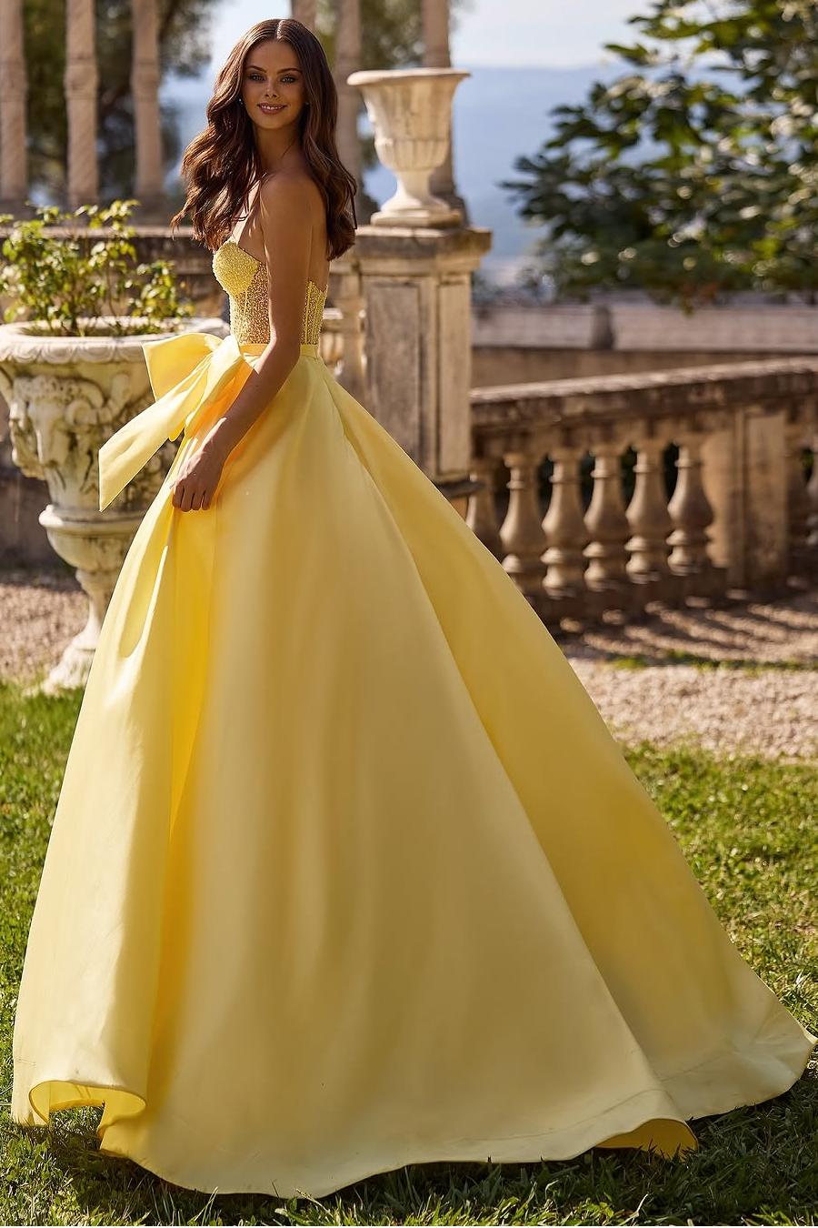 Sleeveless Sweetheart Strapless Long Formal Dress With Bowknot