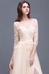 MISSHOW offers gorgeous Dusty Rose,Burgundy,Dark Navy,Light Champagne Jewel party dresses with delicately handmade Lace,Appliques,Buttons,Split Front in size 0-26W. Shop Floor-length prom dresses at affordable prices.