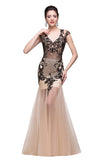MISSHOW offers gorgeous Champagne V-neck party dresses with delicately handmade Beading,Appliques,Sequined in size 0-26W. Shop Floor-length prom dresses at affordable prices.