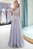 Charming Aline Sleeveless Lace Appliques Evening Party Dress