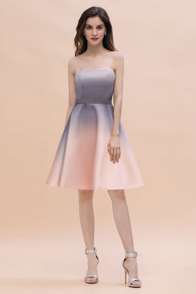Looking for Prom Dresses,Evening Dresses,Homecoming Dresses,Quinceanera dresses in Satin,Tulle, A-line style, and Gorgeous Ruffles work  MISSHOW has all covered on this elegant Charming Sweetheart Gradient aline Short Homecoming Dress.