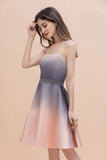 Looking for Prom Dresses,Evening Dresses,Homecoming Dresses,Quinceanera dresses in Satin,Tulle, A-line style, and Gorgeous Ruffles work  MISSHOW has all covered on this elegant Charming Sweetheart Gradient aline Short Homecoming Dress.
