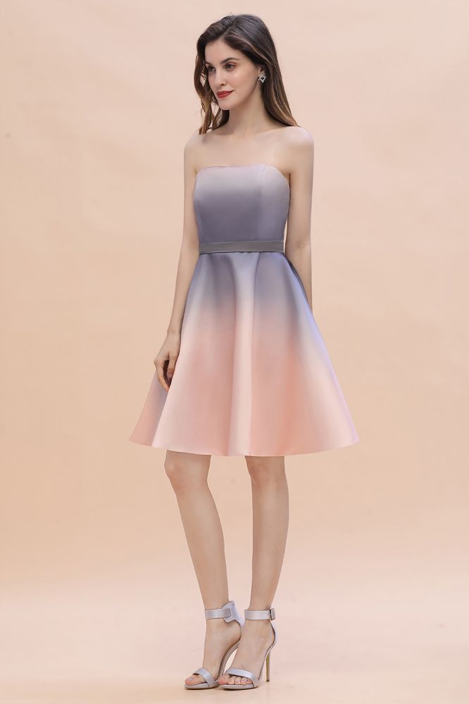 Looking for Prom Dresses,Evening Dresses,Homecoming Dresses,Quinceanera dresses in Satin,Tulle, A-line style, and Gorgeous Ruffles work  MISSHOW has all covered on this elegant Charming Sweetheart Gradient aline Short Homecoming Dress.