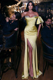 Charming Sweetheart Sequins Column Floor-length Prom Dresses Split-misshow.com
