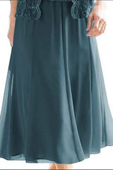 Chic beautiful 3/4 length sleeves a-line lace mother dress sequined-misshow.com