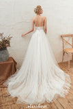 MISSHOW offers Chic Deep V-Neck White Tulle Princess Open Back Wedding Dress with Court Train at a good price from Ivory,Tulle to A-line Floor-length them. Stunning yet affordable Sleeveless .