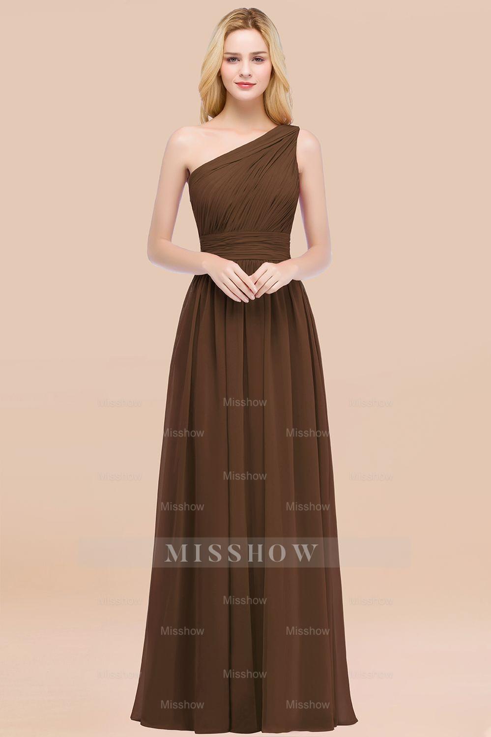 Chic One-shoulder Sleeveless Burgundy Chiffon Bridesmaid dresses Chic One-shoulder Sleeveless Burgundy Chiffon Bridesmaid dresses