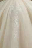 MISSHOW offers Chic Short Sleeves Tulle Lace Appliques Bridal Gown Spring Garden Wedding Dress at a good price from Same as Picture,Champagne,Tulle to A-line Floor-length them. Stunning yet affordable 3/4-Length Sleeves .